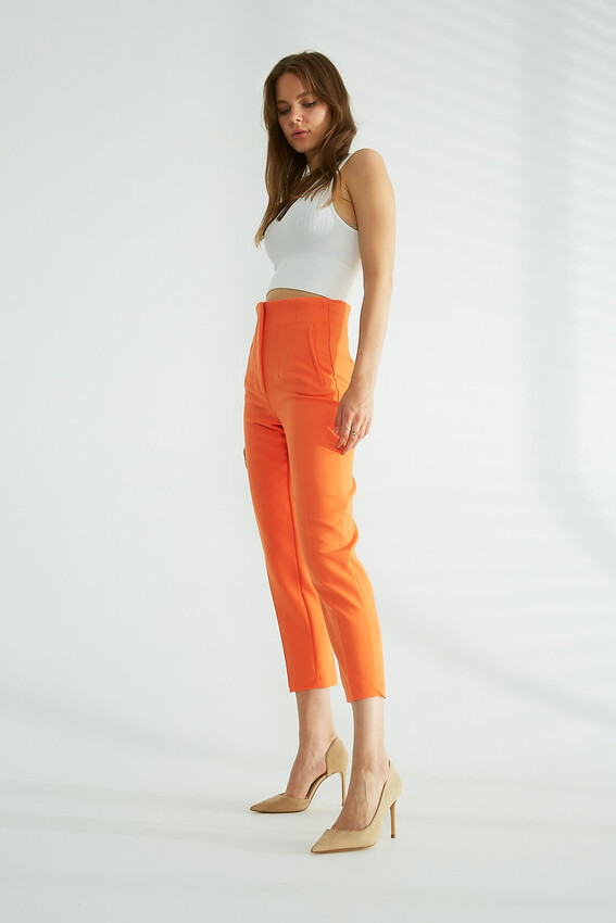 Robin Cepli Kumaş Pantolon ORANGE
